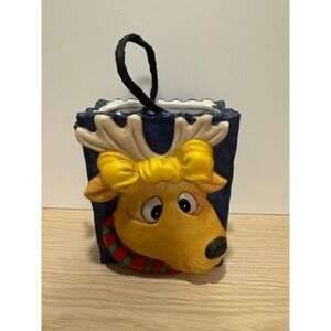 Ceramic Reindeer Christmas Ornament Hanging Decor